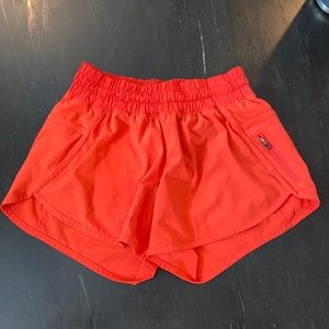 Lululemon Tracker Shorts Orange/Red size 4